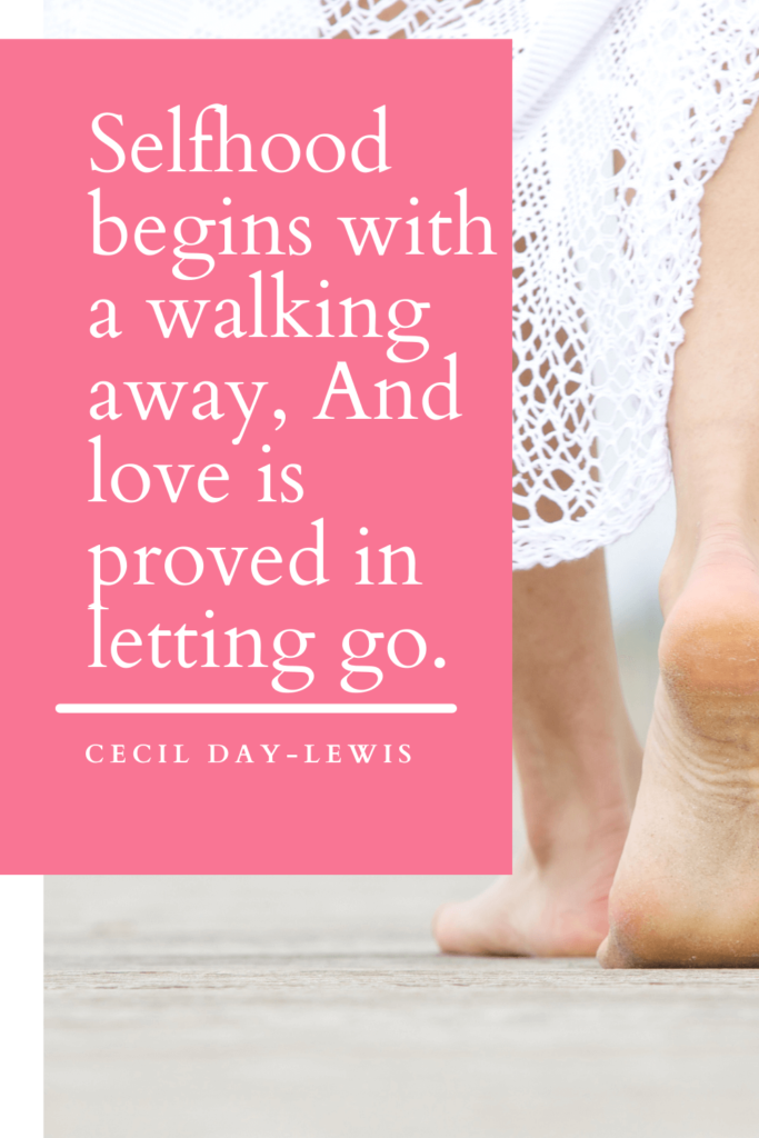 let go. walk away. and let God